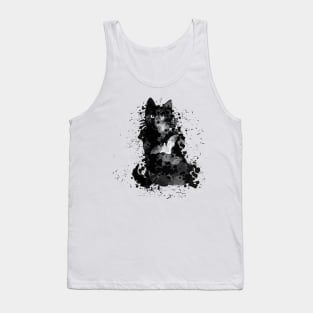 Black cat halloween design Tank Top